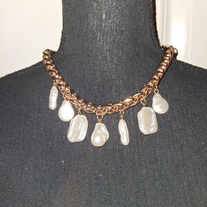 A New Day Gold Toned and Pearl Necklace